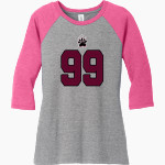 Paideia High Bears <span class="pdp-name-mascot">Paideia High School Bears</span> District Women's Perfect Tri 3/4-Sleeve Raglan Front Thumbnail