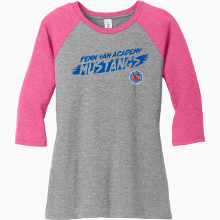District Women's Perfect Tri 3/4-Sleeve Raglan