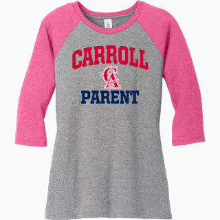 District Women's Perfect Tri 3/4-Sleeve Raglan