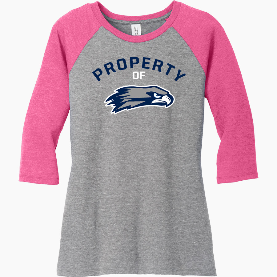 Skyview Hawks <span class="pdp-name-mascot">Skyview Hawks</span> District Women's Perfect Tri 3/4-Sleeve Raglan