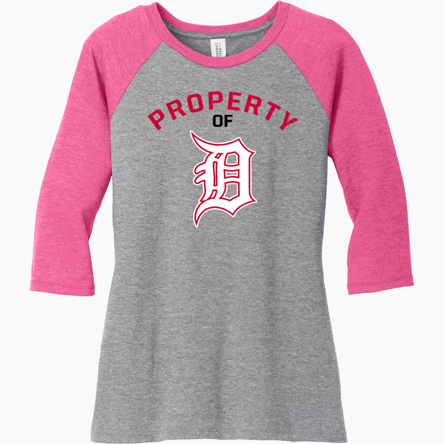 Dunedin Falcons District Women's Perfect Tri 3/4-Sleeve Raglan