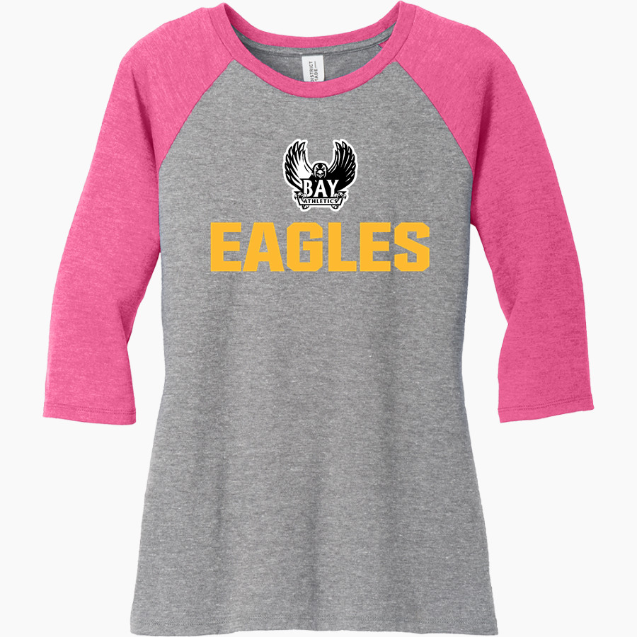 Hudson's Bay Eagles District Women's Perfect Tri 3/4-Sleeve Raglan