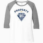 Akins Eagles District Women's Perfect Tri 3/4-Sleeve Raglan Front Thumbnail