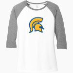 MASON CO CENTRAL HIGH SCHOOL SPARTANS <span class="pdp-name-mascot">MASON CO SPARTANS</span> District Women's Perfect Tri 3/4-Sleeve Raglan Front Thumbnail
