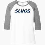 UC Santa Cruz Banana Slugs <span class="pdp-name-mascot">UC Santa Cruz Banana Slugs</span> District Women's Perfect Tri 3/4-Sleeve Raglan Front Thumbnail
