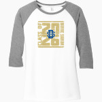 Divine Savior Academy Sharks District Women's Perfect Tri 3/4-Sleeve Raglan Front Thumbnail