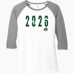 MELBOURNE HIGH SCHOOL BULLDOGS <span class="pdp-name-mascot">MELBOURNE BULLDOGS</span> District Women's Perfect Tri 3/4-Sleeve Raglan Front Thumbnail