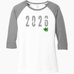 Unquowa Gators District Women's Perfect Tri 3/4-Sleeve Raglan Front Thumbnail