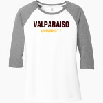 Valparaiso Beacons <span class="pdp-name-mascot">Valparaiso Beacons</span> District Women's Perfect Tri 3/4-Sleeve Raglan Front Thumbnail