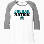 Miami Lakes Jaguars District Women's Perfect Tri 3/4-Sleeve Raglan Front Thumbnail