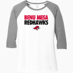 Benedictine University Mesa Redhawks District Women's Perfect Tri 3/4-Sleeve Raglan Front Thumbnail