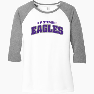 District Women's Perfect Tri 3/4-Sleeve Raglan