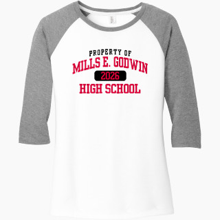 District Women's Perfect Tri 3/4-Sleeve Raglan