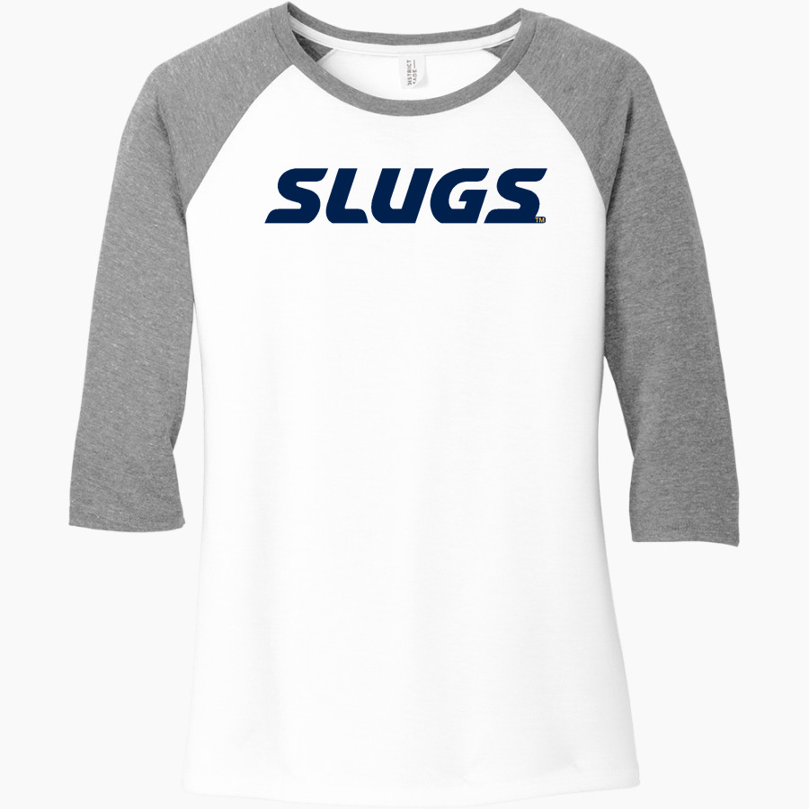UC Santa Cruz Banana Slugs <span class="pdp-name-mascot">UC Santa Cruz Banana Slugs</span> District Women's Perfect Tri 3/4-Sleeve Raglan