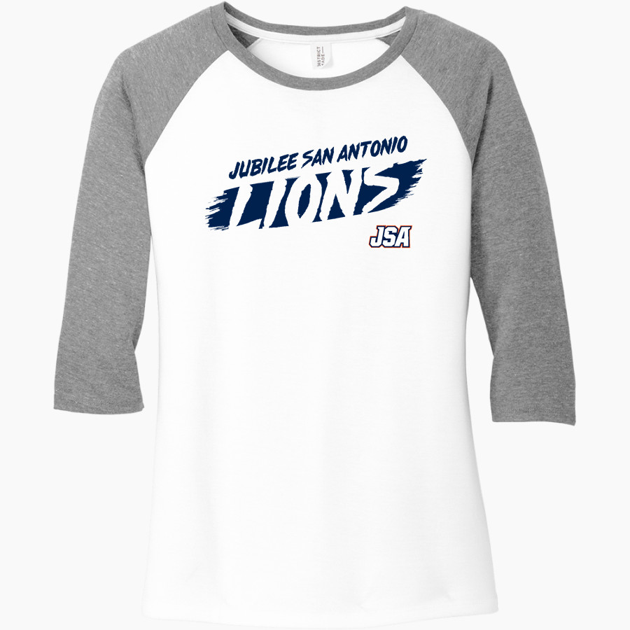 Jubilee San Antonio Lions <span class="pdp-name-mascot">Jubilee San Antonio Lions</span> District Women's Perfect Tri 3/4-Sleeve Raglan