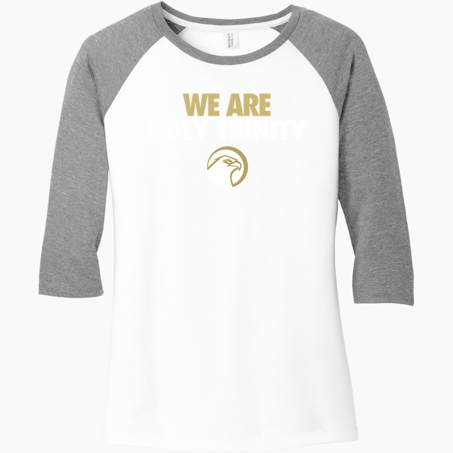 Holy Trinity Hawks <span class="pdp-name-mascot">Holy Trinity Hawks</span> District Women's Perfect Tri 3/4-Sleeve Raglan