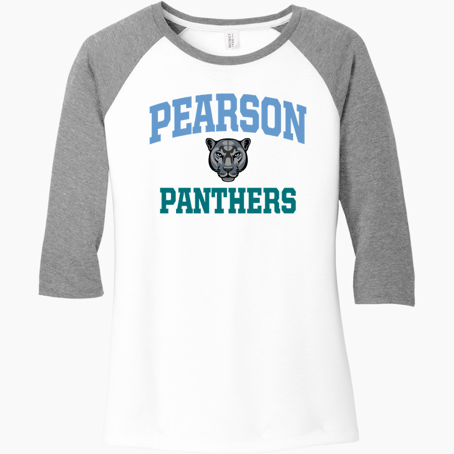 Pearson Panthers <span class="pdp-name-mascot">Pearson School Panthers</span> District Women's Perfect Tri 3/4-Sleeve Raglan