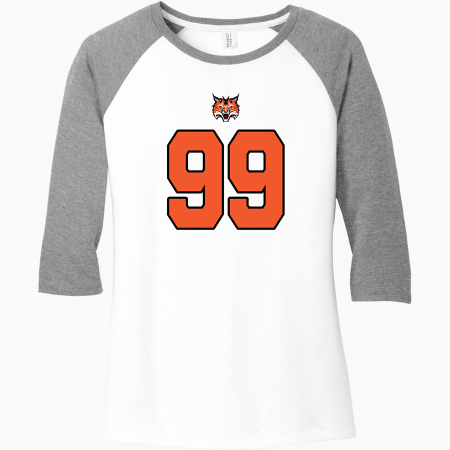 Travis Bobcats <span class="pdp-name-mascot">Travis Bobcats</span> District Women's Perfect Tri 3/4-Sleeve Raglan
