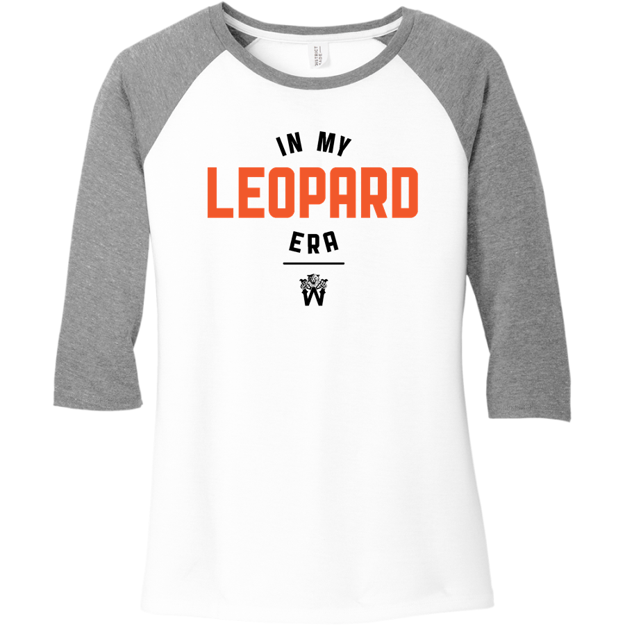 WELLS HIGH SCHOOL LEOPARDS <span class="pdp-name-mascot">WELLS LEOPARDS</span> District Women's Perfect Tri 3/4-Sleeve Raglan