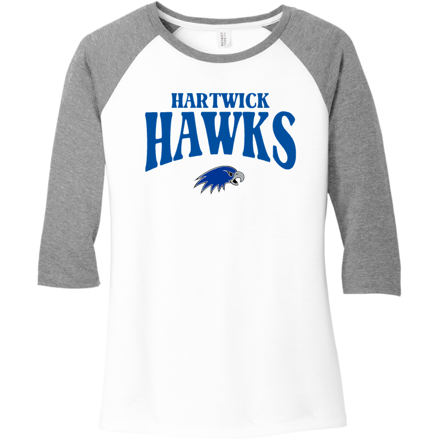Hartwick Hawks <span class="pdp-name-mascot">Hartwick Hawks</span> District Women's Perfect Tri 3/4-Sleeve Raglan