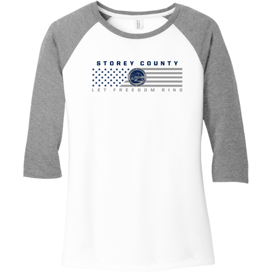 Storey County Muckers <span class="pdp-name-mascot">Storey County Muckers</span> District Women's Perfect Tri 3/4-Sleeve Raglan