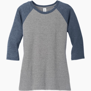District Women's Perfect Tri 3/4-Sleeve Raglan