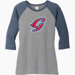 Va Glory <span class="pdp-name-mascot">Va Glory</span> District Women's Perfect Tri 3/4-Sleeve Raglan Front Thumbnail