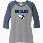 Akins Eagles <span class="pdp-name-mascot">Akins Eagles</span> District Women's Perfect Tri 3/4-Sleeve Raglan Front Thumbnail