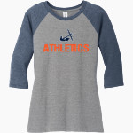 Hope College Online Athletics Store <span class="pdp-name-mascot">Hope Flying Dutch</span> District Women's Perfect Tri 3/4-Sleeve Raglan Front Thumbnail