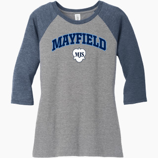 District Women's Perfect Tri 3/4-Sleeve Raglan