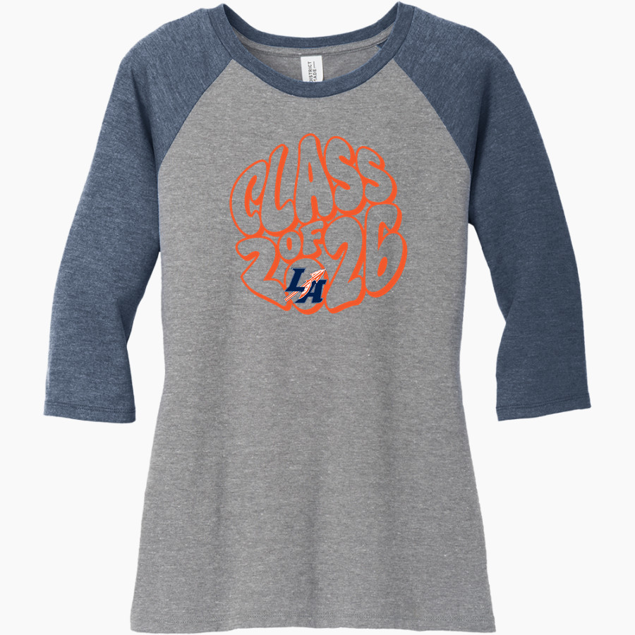 LaGrange Academy Warriors <span class="pdp-name-mascot">LaGrange Academy Warriors</span> District Women's Perfect Tri 3/4-Sleeve Raglan