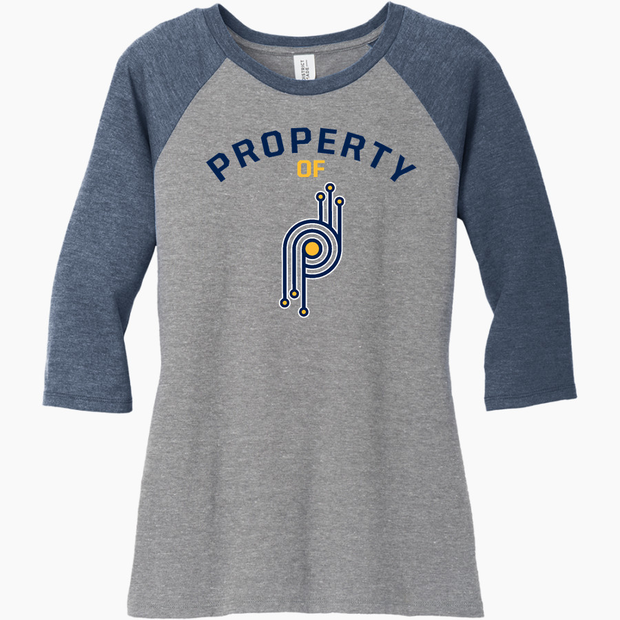 Paul Duke STEM Trailblazers <span class="pdp-name-mascot">Paul Duke High School Trailblazers</span> District Women's Perfect Tri 3/4-Sleeve Raglan