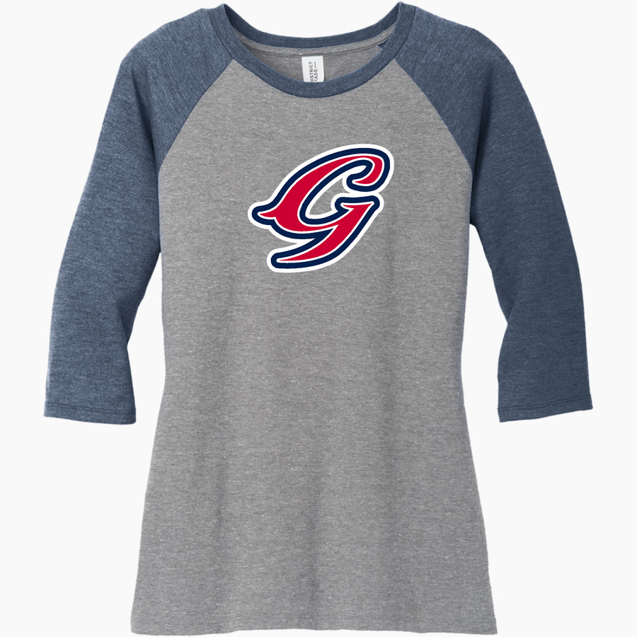 Va Glory <span class="pdp-name-mascot">Va Glory</span> District Women's Perfect Tri 3/4-Sleeve Raglan
