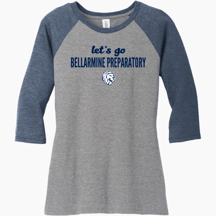 BELLARMINE PREPARATORY SCHOOL LIONS <span class="pdp-name-mascot">BELLARMINE PREPARATORY LIONS</span> District Women's Perfect Tri 3/4-Sleeve Raglan