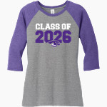 Coudersport Area Falcons <span class="pdp-name-mascot">Coudersport Area High School Falcons</span> District Women's Perfect Tri 3/4-Sleeve Raglan Front Thumbnail