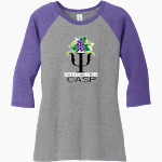 Central Valley Affiliate - CASP <span class="pdp-name-mascot">Central Valley Affiliate-CASP</span> District Women's Perfect Tri 3/4-Sleeve Raglan Front Thumbnail