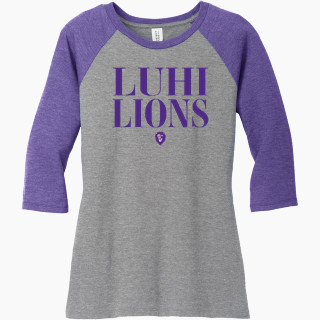 District Women's Perfect Tri 3/4-Sleeve Raglan