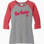 Baylor School Red Raiders District Women's Perfect Tri 3/4-Sleeve Raglan Front Thumbnail