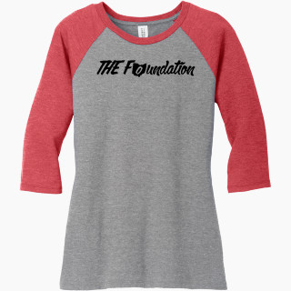 District Women's Perfect Tri 3/4-Sleeve Raglan