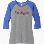 Providence Christian Sea Beggars District Women's Perfect Tri 3/4-Sleeve Raglan Front Thumbnail