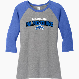 District Women's Perfect Tri 3/4-Sleeve Raglan