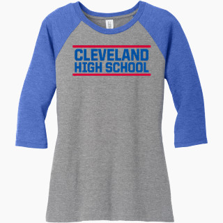 District Women's Perfect Tri 3/4-Sleeve Raglan