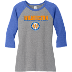 Wilmington Youth Rowing Association WYRA <span class="pdp-name-mascot">Wilmington Youth Rowing Association</span> District Women's Perfect Tri 3/4-Sleeve Raglan Front Thumbnail