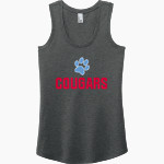 CROW HIGH SCHOOL Cougars Online Store <span class="pdp-name-mascot">CROW COUGARS</span> District Women's Perfect Tri Racerback Tank Front Thumbnail