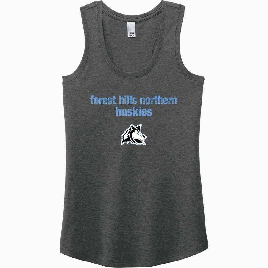 FOREST HILLS NORTHERN HIGH HUSKIES District Women's Perfect Tri Racerback Tank