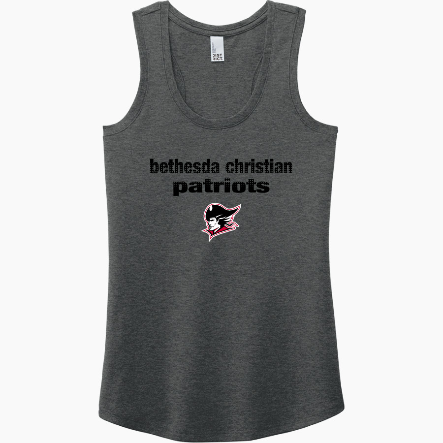 BETHESDA CHRISTIAN HIGH SCHOOL PATRIOTS District Women's Perfect Tri Racerback Tank
