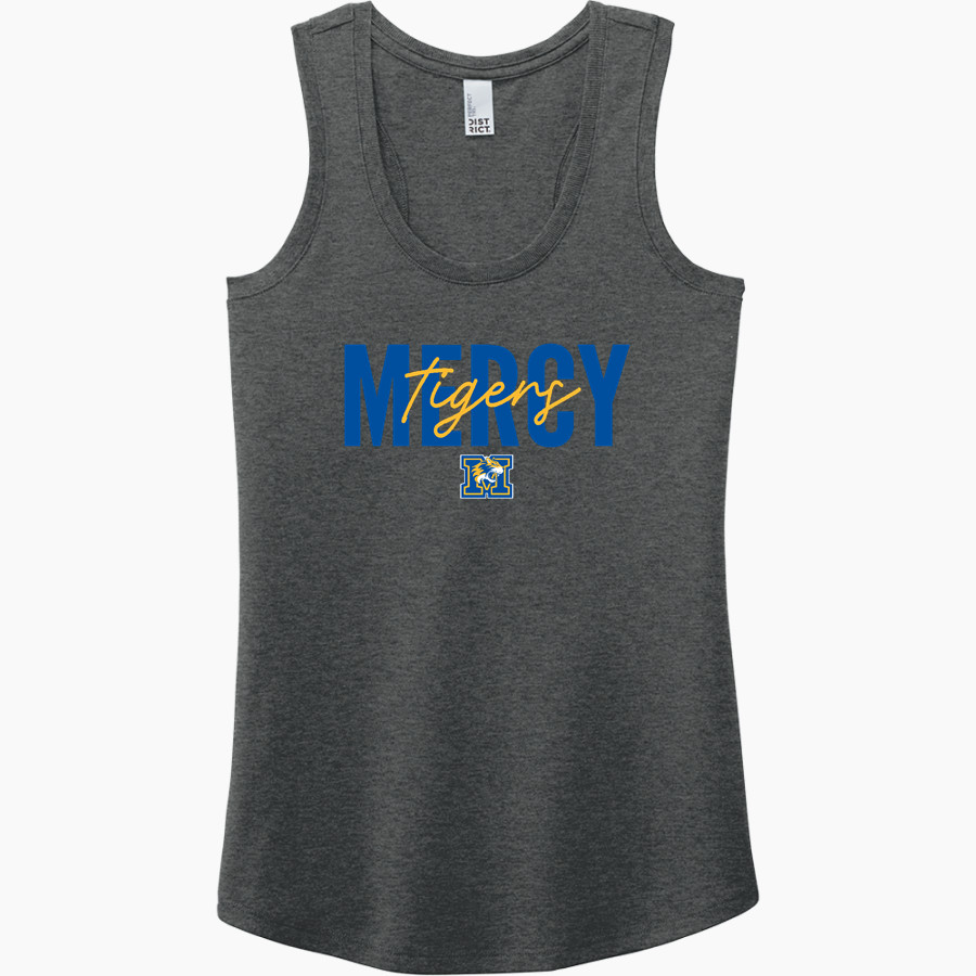 Mercy High School Tigers Online Store District Women's Perfect Tri Racerback Tank