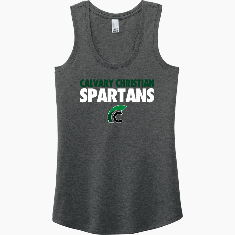 Calvary Christian Spartans District Women's Perfect Tri Racerback Tank