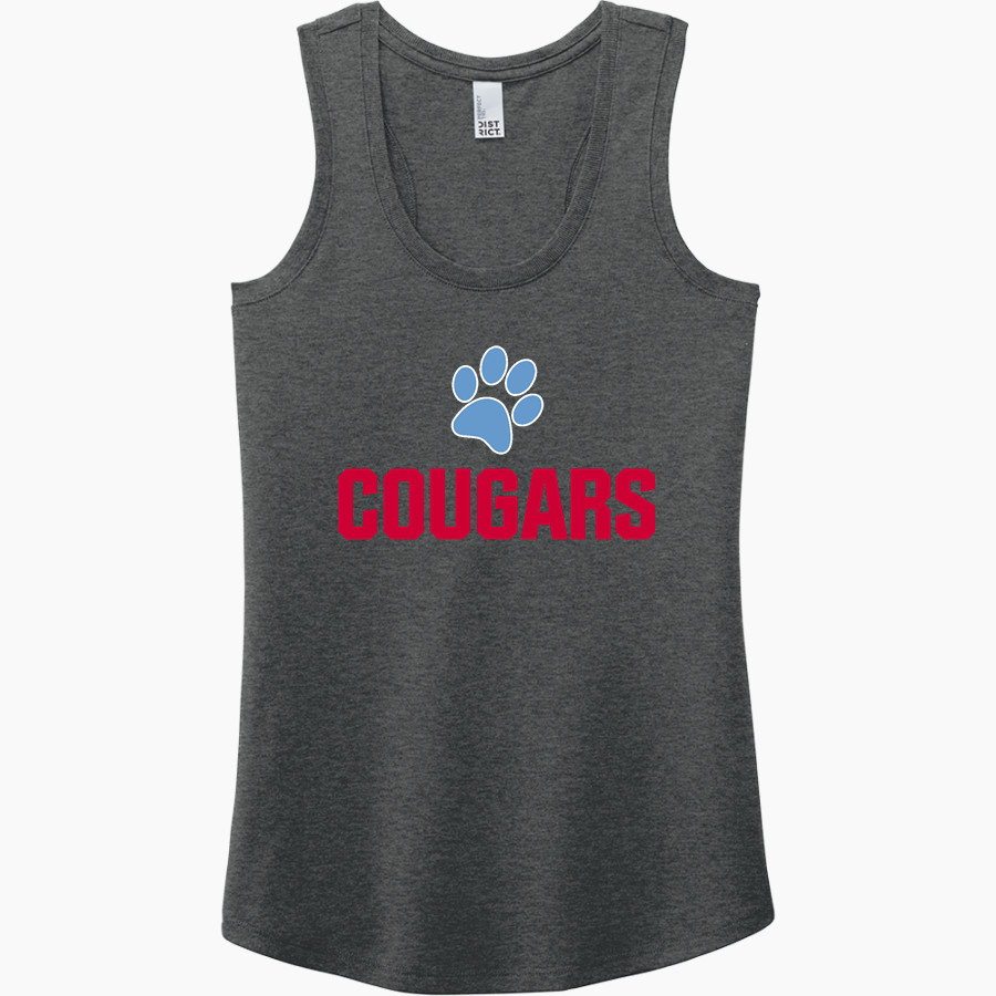 CROW HIGH SCHOOL Cougars Online Store <span class="pdp-name-mascot">CROW COUGARS</span> District Women's Perfect Tri Racerback Tank