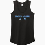 San Diego Miramar Jets <span class="pdp-name-mascot">San Diego Miramar College Jets</span> District Women's Perfect Tri Racerback Tank Front Thumbnail